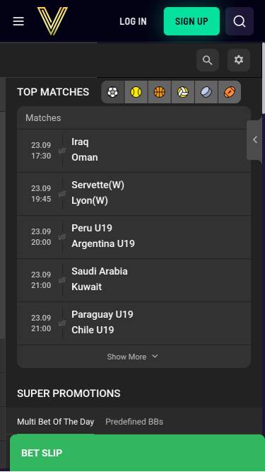 Vegaz Casino Mobile Sports