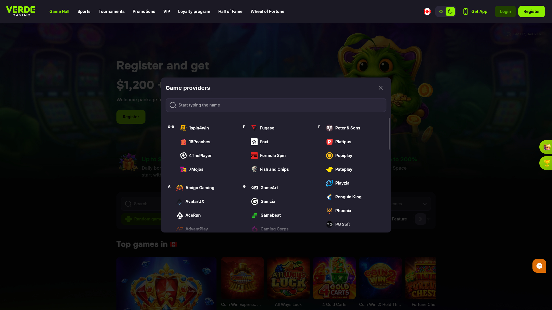 Verde Casino Desktop Game Developers