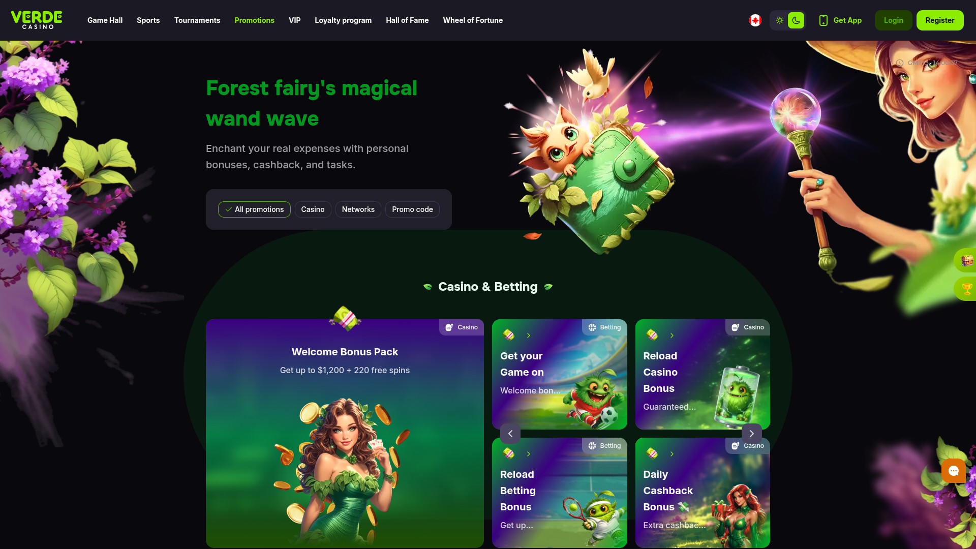 Verde Casino Desktop Promotions