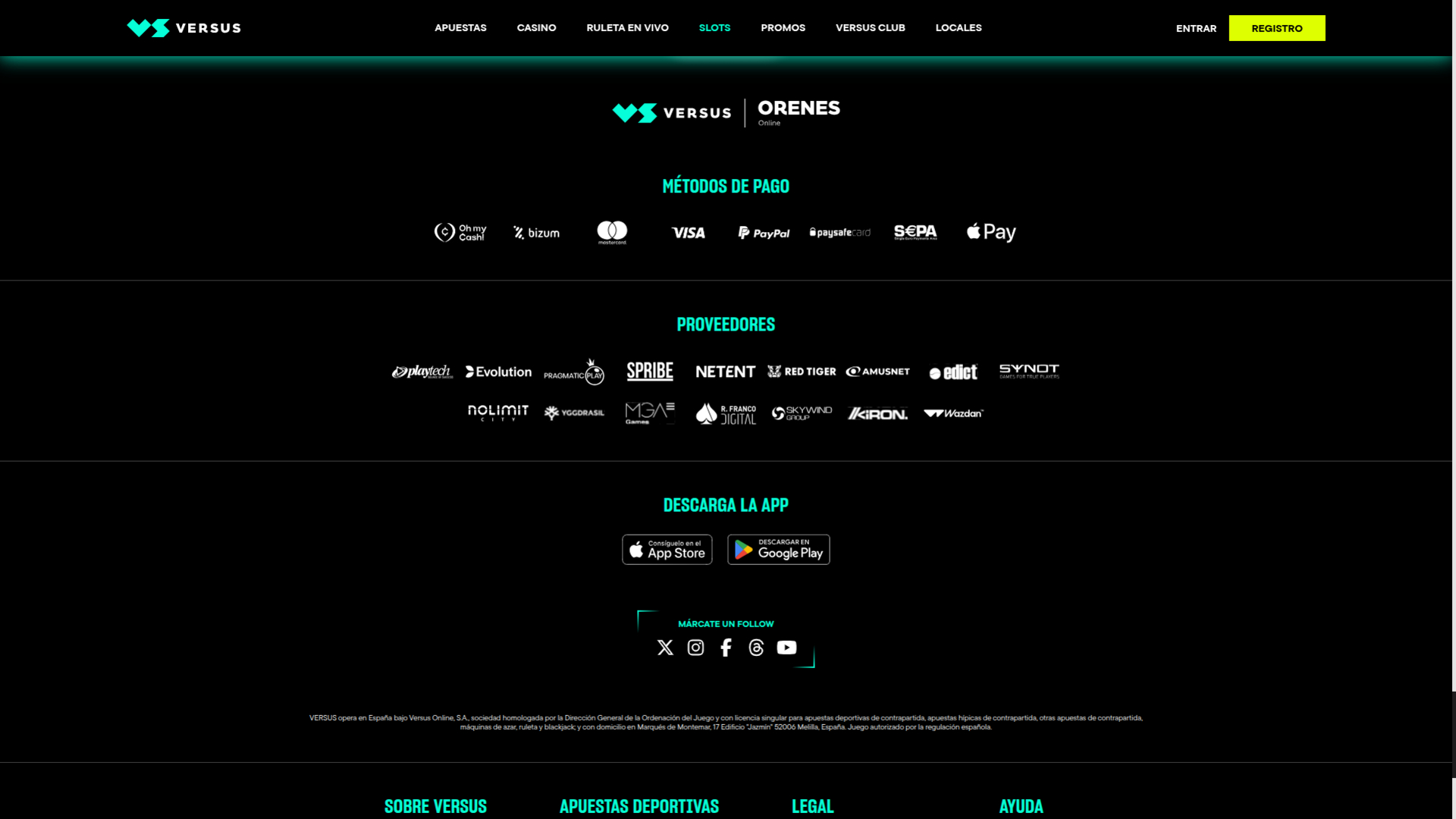 Versus Casino Desktop Game Developers