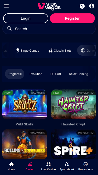 VidaVegas Casino Mobile Game Developers