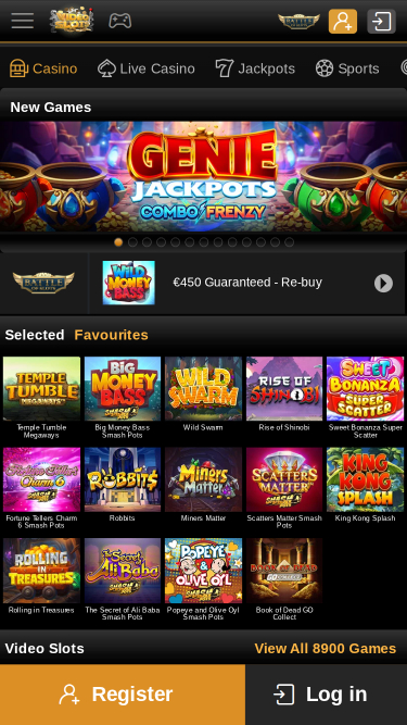 Videoslots Casino Mobile Games