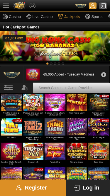 Videoslots Casino Mobile Jackpot