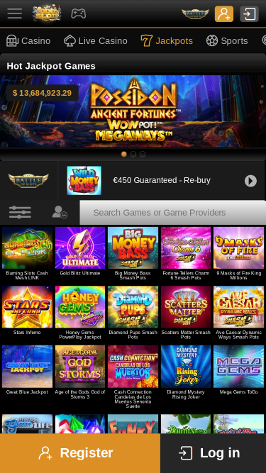 Videoslots Casino Mobile Jackpot