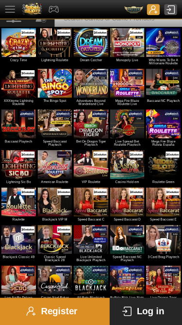 Videoslots Casino Mobile Live Dealer