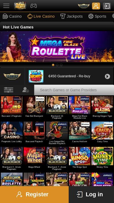 Videoslots Casino Mobile Live Dealer