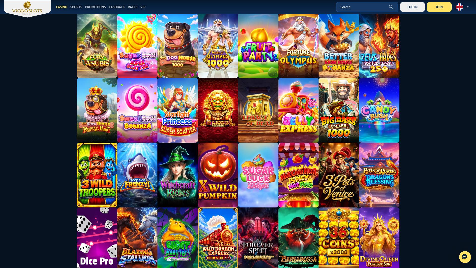Juegos de escritorio del casino Viggoslots
