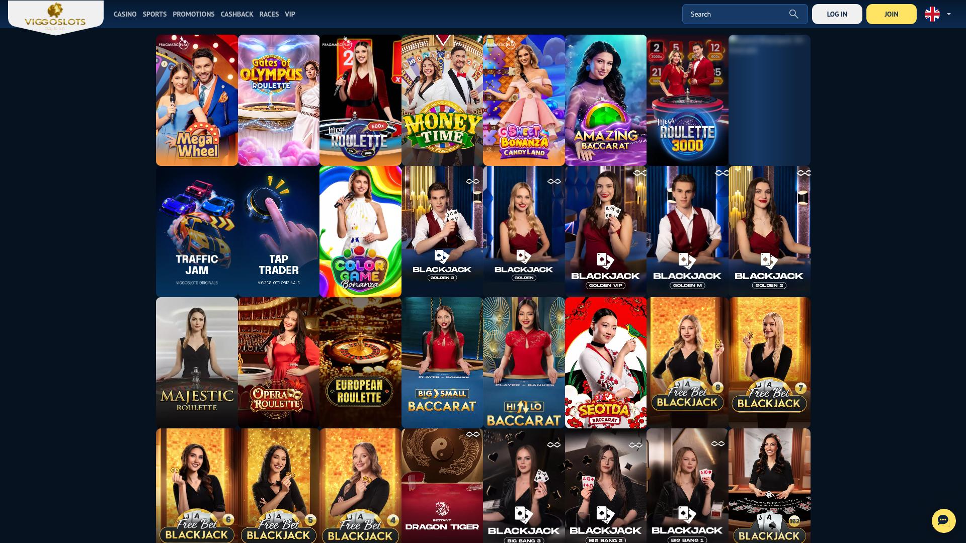 Casino Viggoslots con crupier en vivo para escritorio