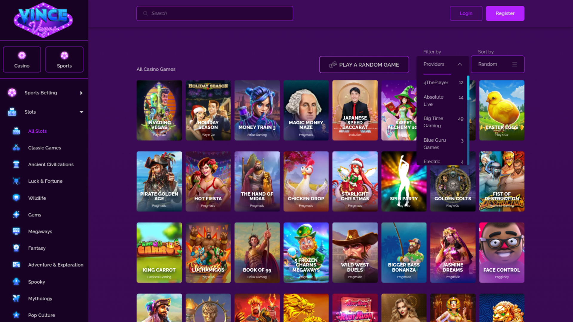 Vince Vegas Casino Desktop Game Developers