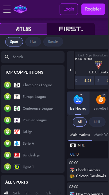 Vince Vegas Casino Mobile Sports