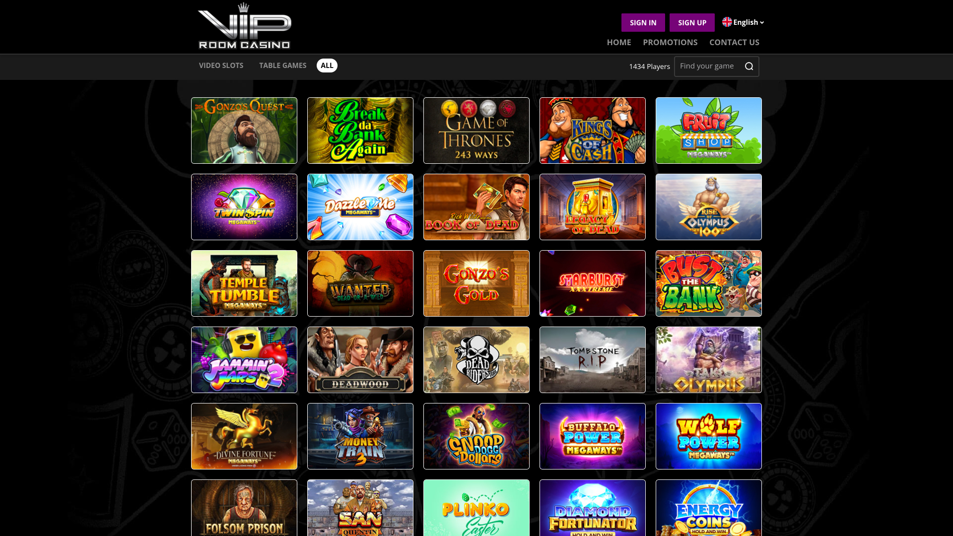 Jeux de bureau de VIP Room Casino