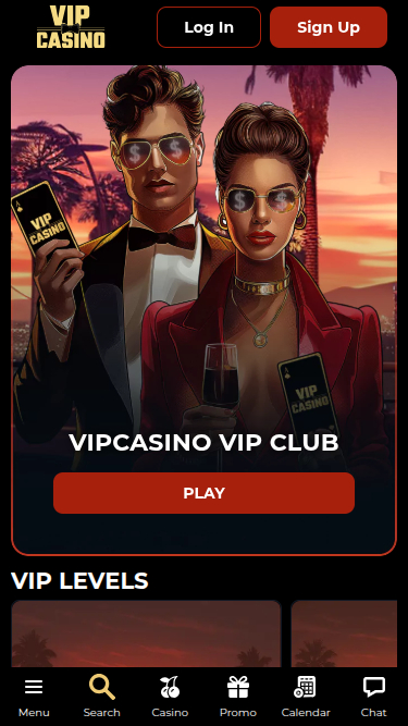 VIP-Screenshot von VipCasino für Mobilgeräte