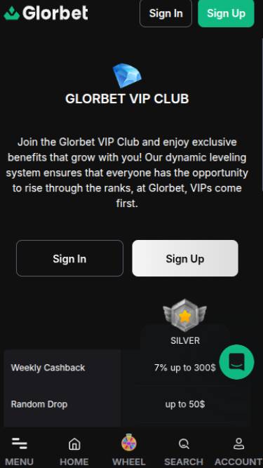 Скриншот мобильной VIP-страницы казино Odin Fortune
