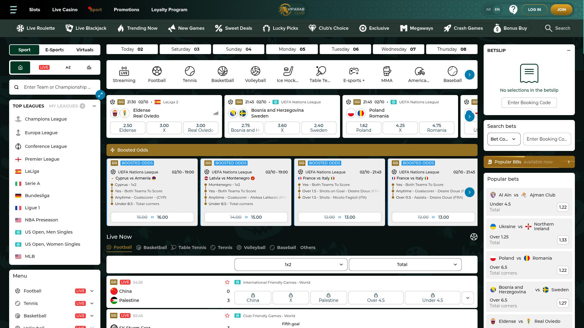 VipArabClub Casino Desktop Sports