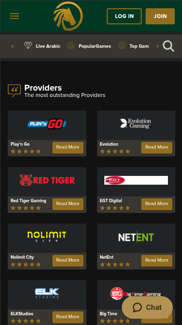 Développeurs de jeux mobiles de VipArabClub Casino