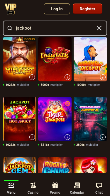 VIPCasino Mobile Jackpot