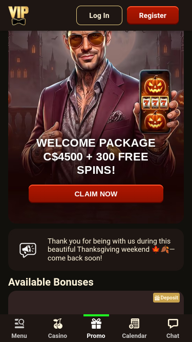 VIPCasino Mobile Promotions