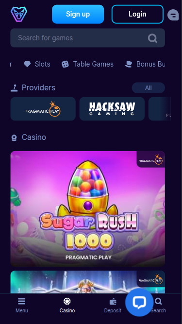 Jeux mobiles de Viperspin Casino