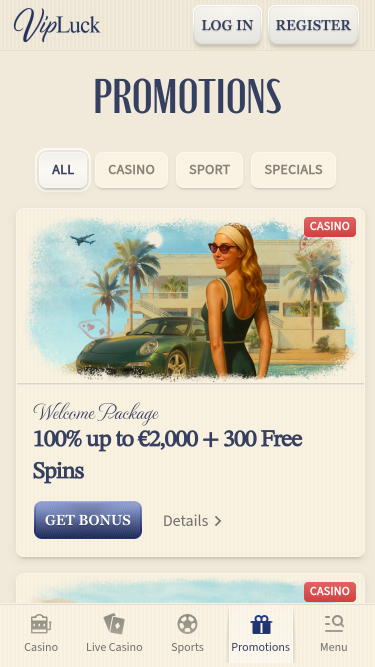 VIP-Angebote im Luck Casino