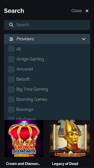 Développeurs de jeux mobiles de VipMonte Casino