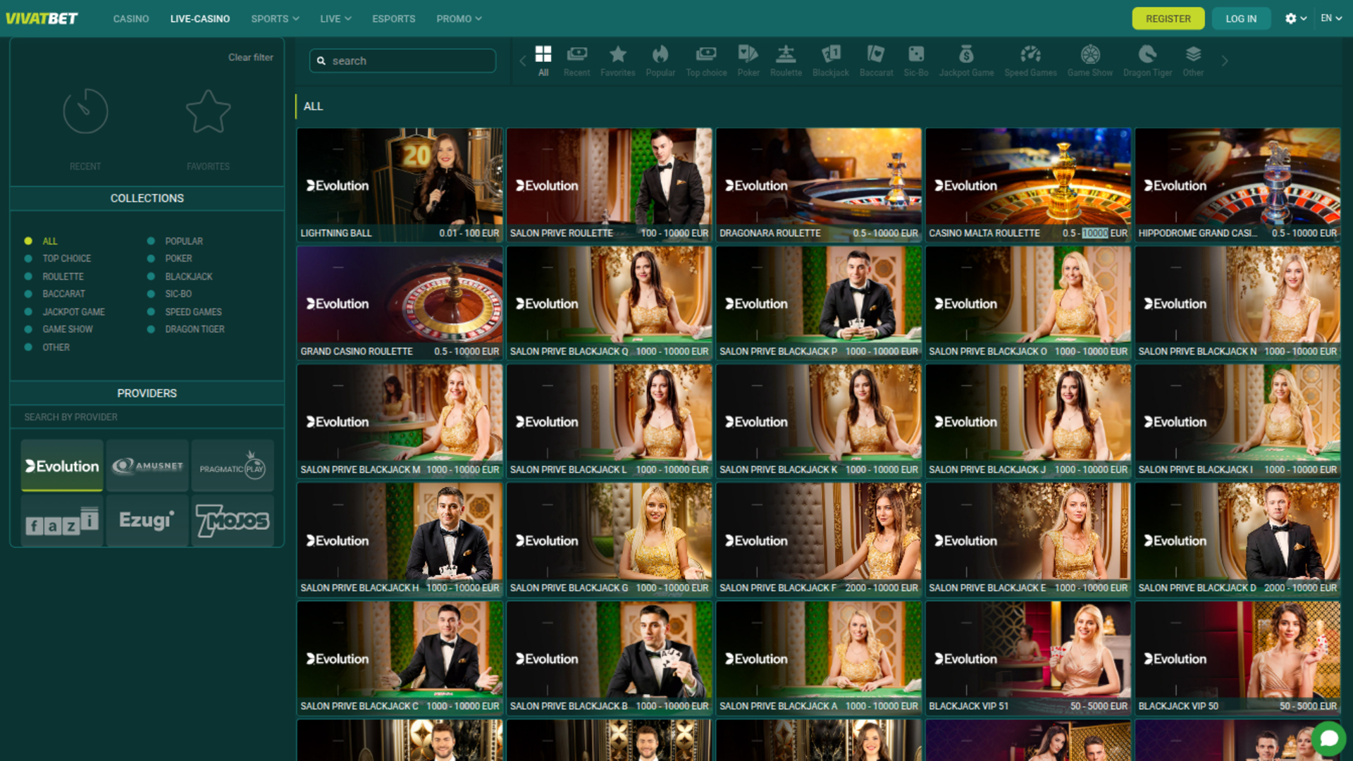 Crupier en vivo de escritorio de VivatBet Casino