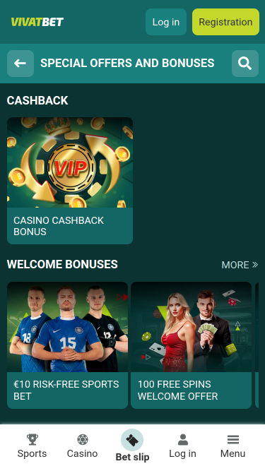 VivatBet Casino Mobile-Aktionen
