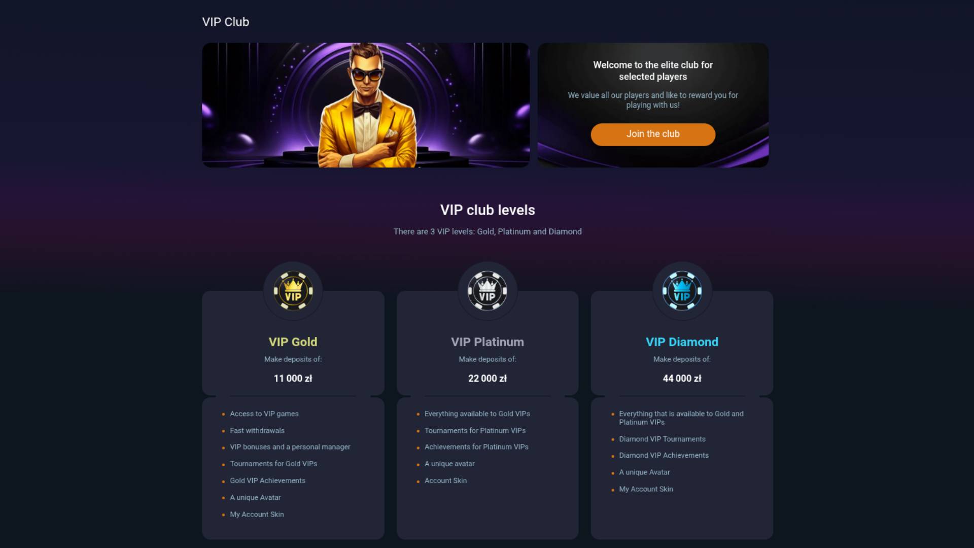 VOX casino VIP