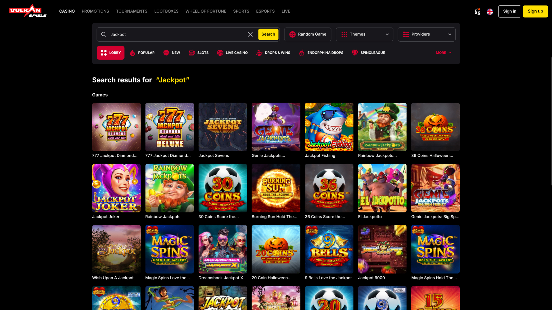 Bote de escritorio de Vulkanspiele Casino