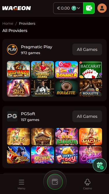 Sviluppatori di giochi per dispositivi mobili Wageon Casino