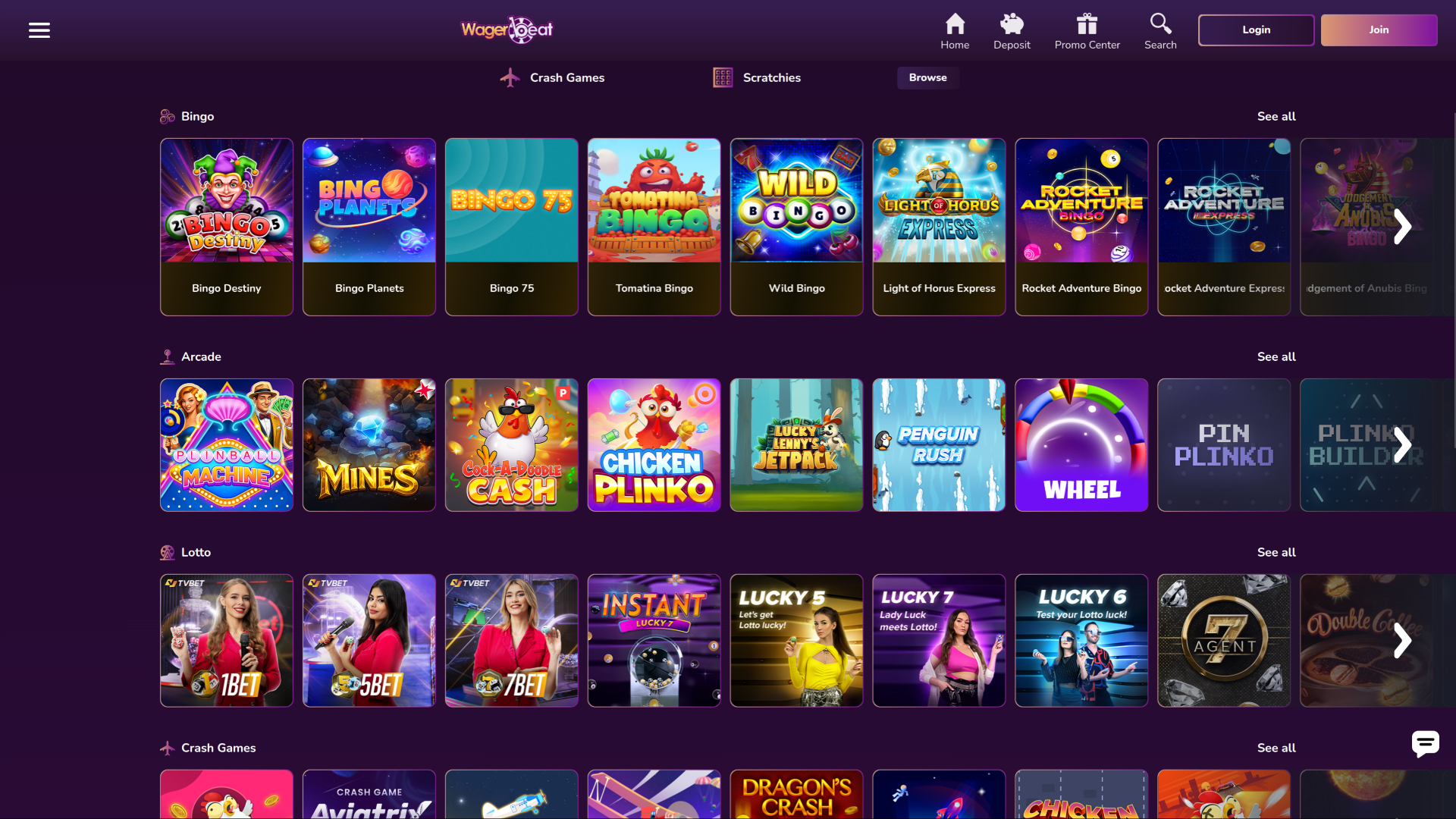 Jeux instantanés de bureau du casino Wager Beat