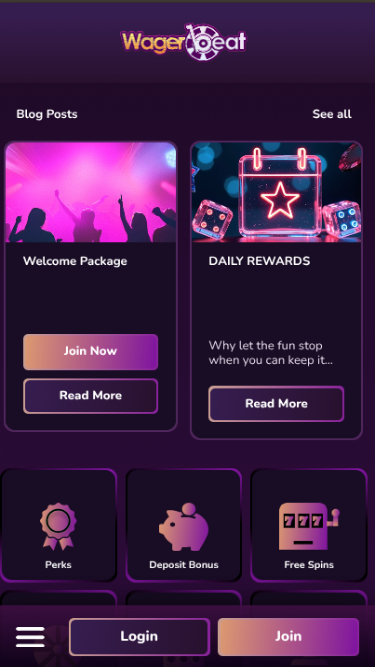 Wager Beat Casino mobile Aktionen