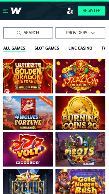 Wallacebet Casino Mobile Games