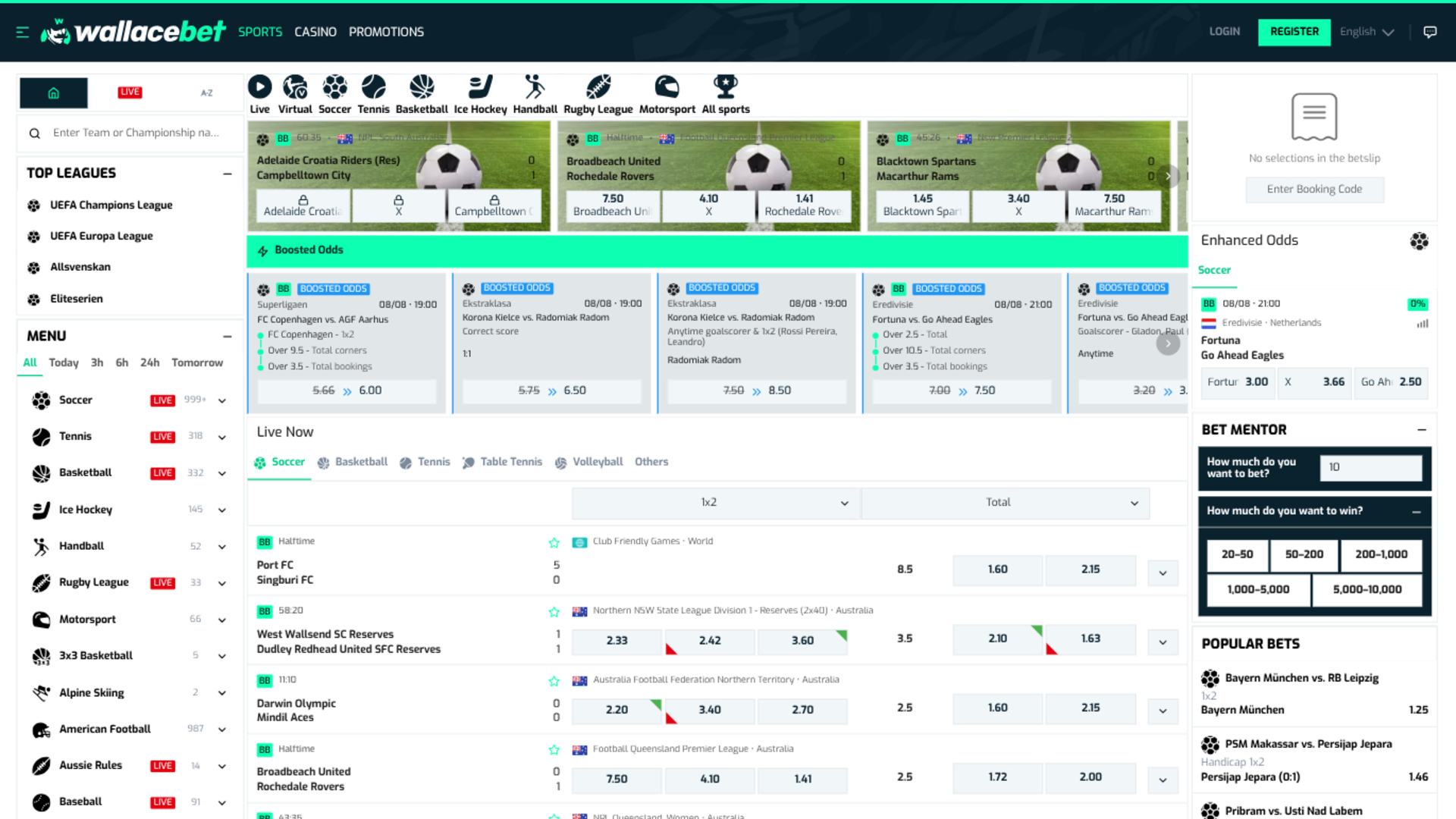  Wallacebet Casino Desktop Sports