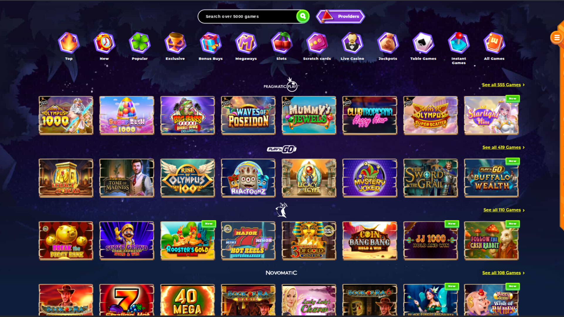 Desarrolladores de juegos de escritorio de Wazamba Casino