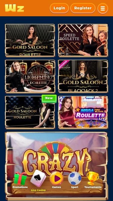 Wazamba Casino Mobile Live Dealer