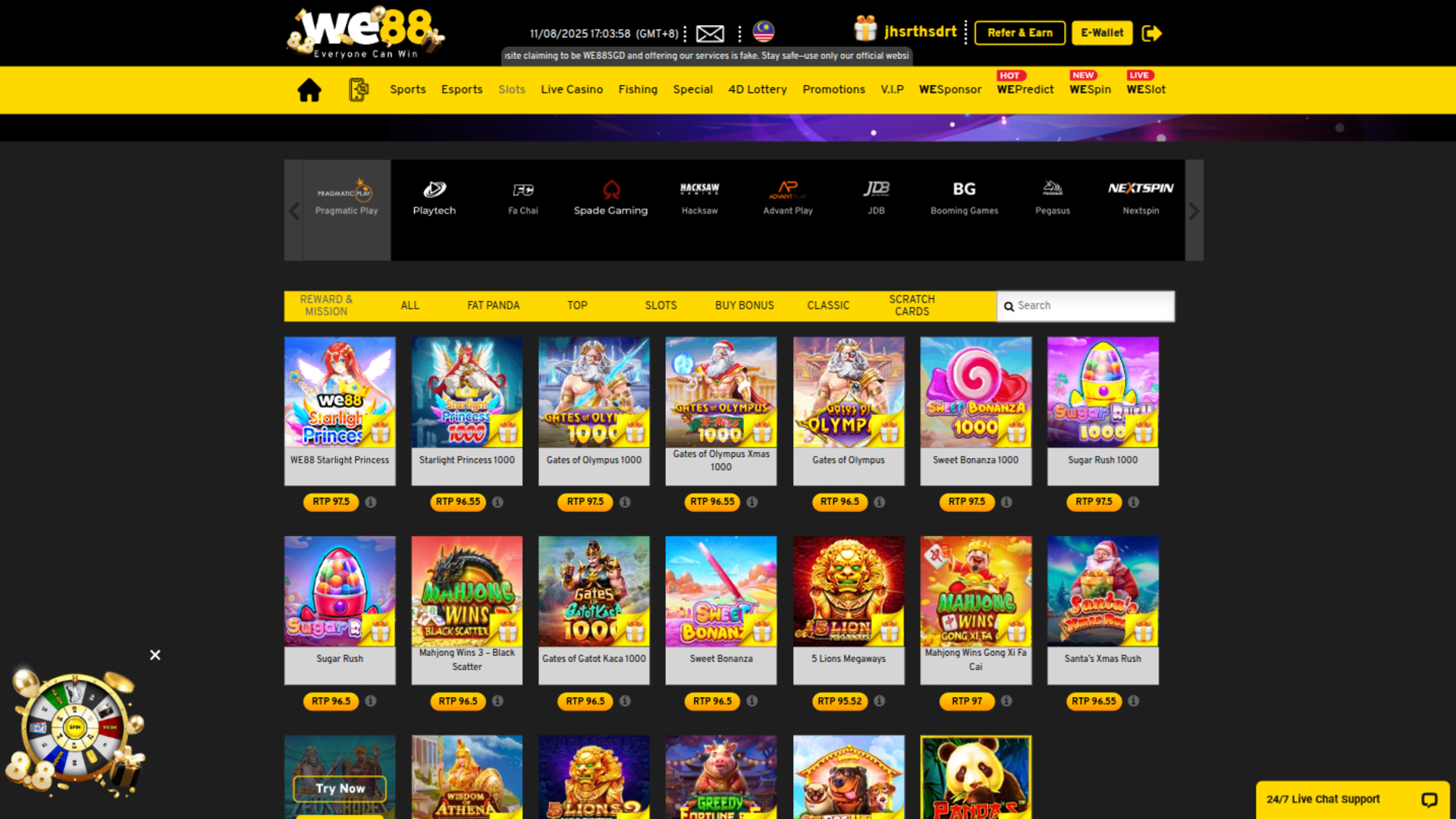 Jeux de we88 casino pour ordinateur de bureau