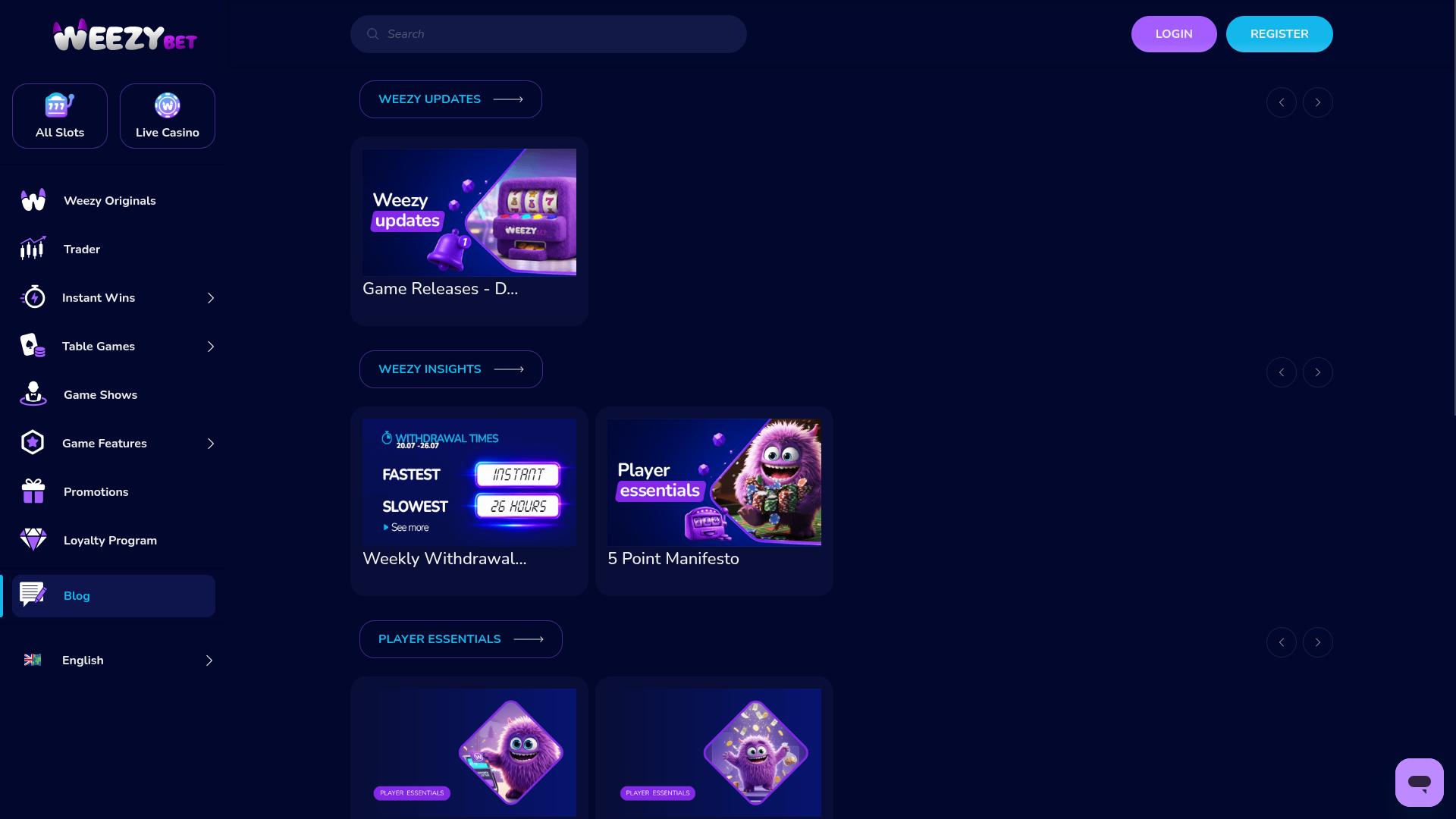 Blog de WeezyBet Casino pour ordinateur