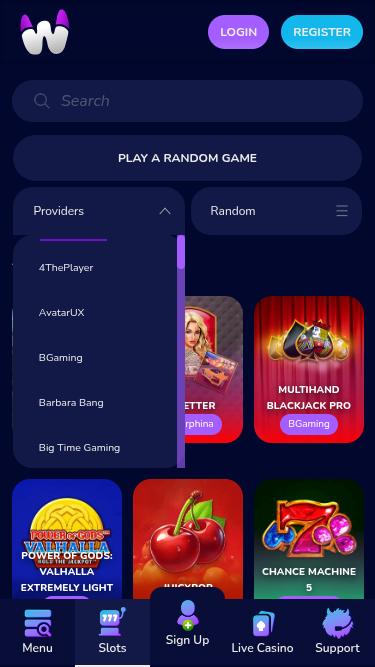 Développeurs de jeux mobiles de casino WeezyBet