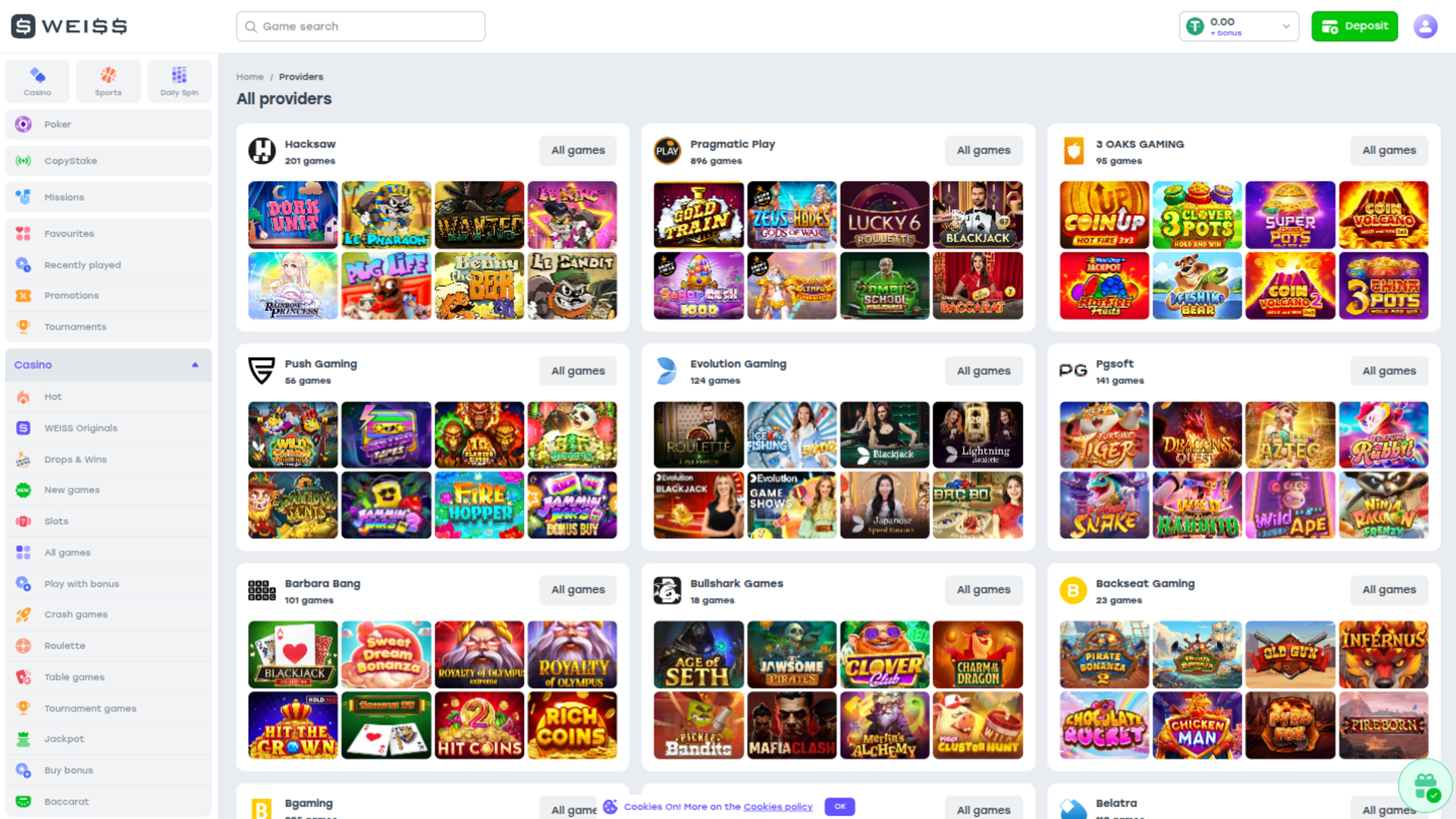 Desarrolladores de juegos de Weiss en escritorio