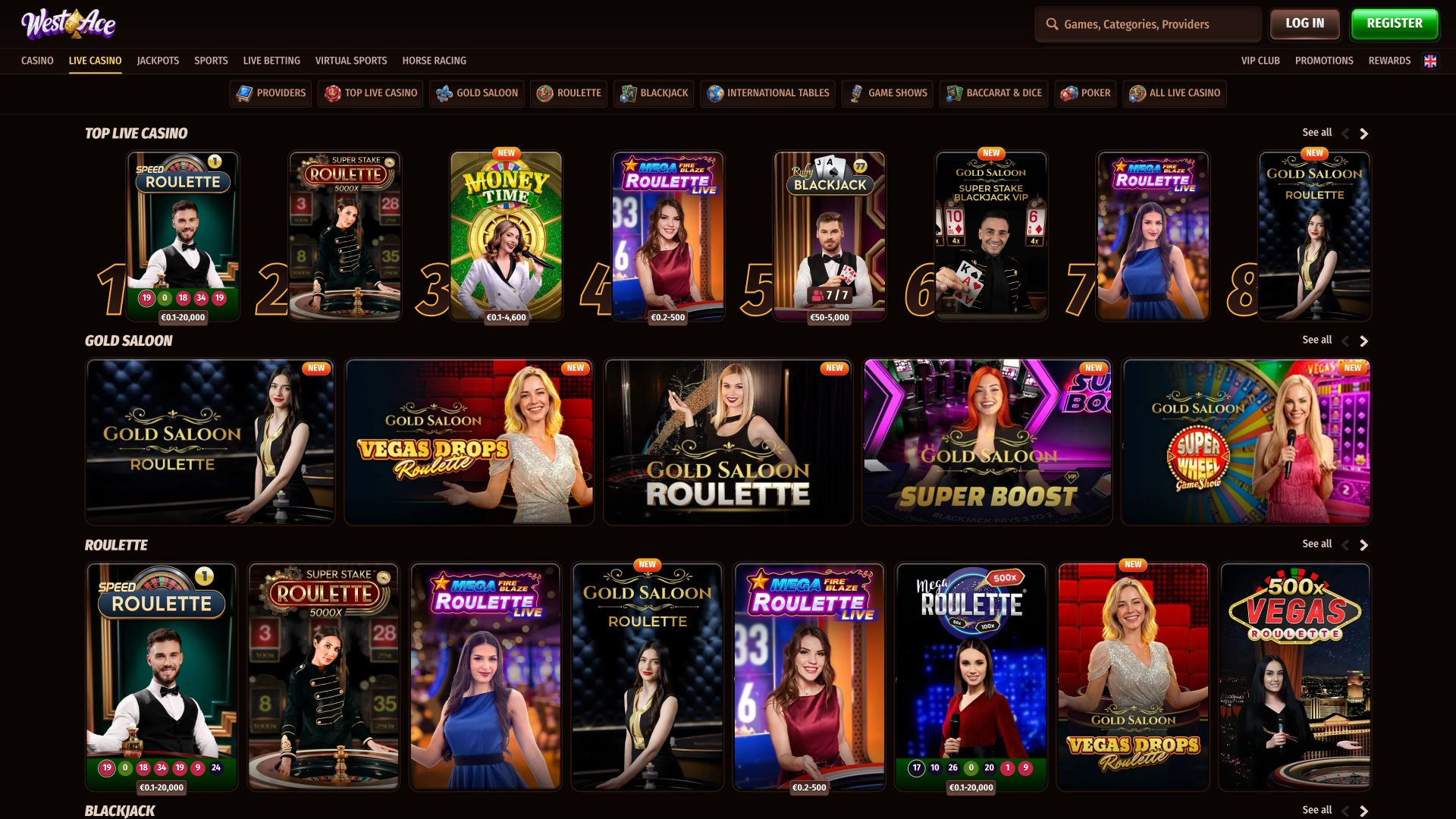 WestAce Casino Live Dealer