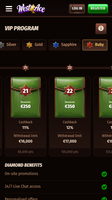 WestAce Casino VIP Program