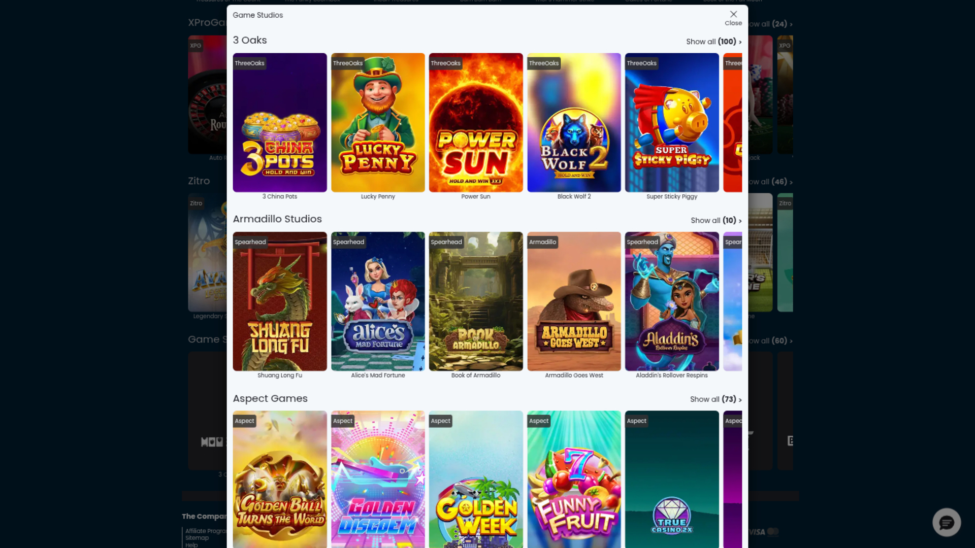 Desarrolladores de juegos de escritorio de Wettigo Casino