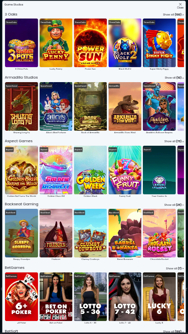 Desarrolladores de juegos móviles de Wettigo Casino