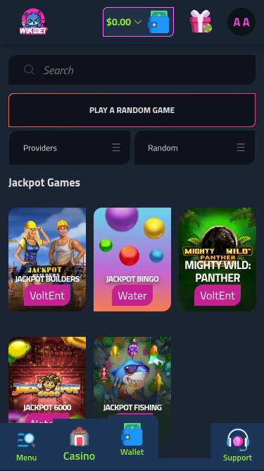 Wikibet Casino Jackpot Mobile