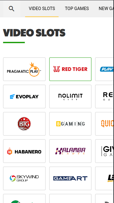 Wikiluck Casino mobile Spielentwickler