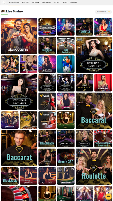 Wikiluck Casino mobile Live-Dealer