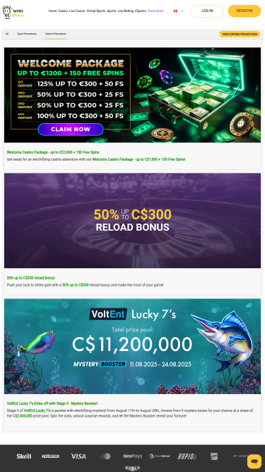 Wikiluck Casino mobile Aktionen