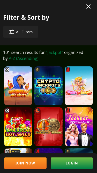 Jackpot mobile de Wild Casino
