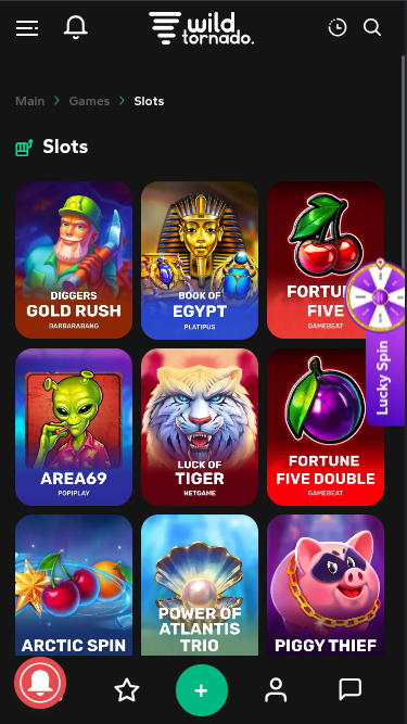 Wild Tornado Casino Mobile Games