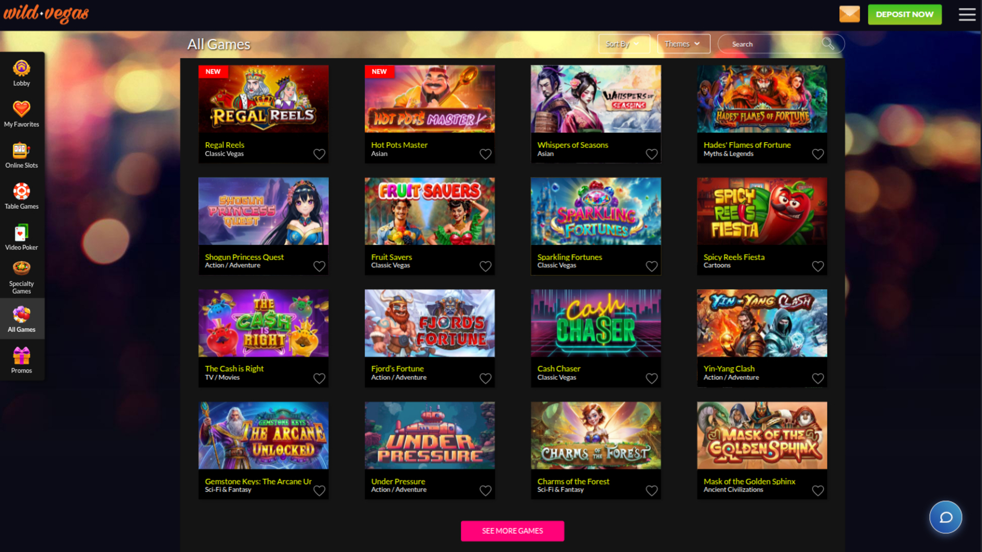 Wild Vegas Casino Desktop Games
